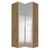 Rauch Alabama 100cm 2 Door Corner Mirrored Wardrobe - Artisan Oak