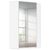 Rauch Alabama 117cm 2 Door Corner Mirrored Wardrobe - Alpine White