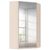 Rauch Alabama 117cm 2 Door Corner Mirrored Wardrobe - Champagne