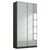 Rauch Alabama 91cm 2 Door Mirrored Wardrobe - Metallic Dark Grey