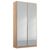 Rauch Alabama 91cm 2 Door Mirrored Wardrobe - Sonoma Oak