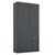 Rauch Alabama 91cm 2 Door Wardrobe with Drawer - Metallic Dark Grey