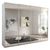 Rauch Syncrono 271cm 4 Door Sliding Mirrored Wardrobe - Silk Grey