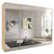 Rauch Syncrono 271cm 4 Door Sliding Mirrored Wardrobe - Sonoma Oak