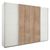 Rauch Syncrono 271cm 4 Door Sliding Wardrobe - Alpine White and Sonoma Oak