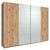 Rauch Syncrono 271cm 4 Door Sliding Wardrobe - Artisan Oak and Silk Grey