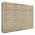 Rauch Syncrono 271cm 4 Door Sliding Wardrobe - Sanremo Oak Light