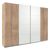 Rauch Syncrono 271cm 4 Door Sliding Wardrobe - Sonoma Oak and Alpine White
