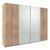Rauch Syncrono 271cm 4 Door Sliding Wardrobe - Sonoma Oak and Silk Grey