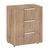 Rauch Texas 3 Drawer Bedside Cabinet - Sonoma Oak