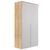 Rauch Texas 91cm 2 Door Wardrobe with Extras - Sonoma Oak and Alpine White