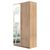 Rauch Texas 91cm 2 Door Wardrobe with Mirror and Extras - Sonoma Oak