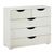 Rauch Arnstein 3+2 Drawer Chest - Alpine White and White High Gloss