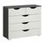 Rauch Arnstein 3+2 Drawer Chest - Metallic Dark Grey and Alpine White
