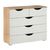 Rauch Arnstein 3+2 Drawer Chest - Sonoma Oak and Alpine White