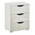 Rauch Arnstein 3 Drawer Bedside Cabinet - Alpine White and White High Gloss