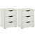 Rauch Arnstein 3 Drawer Bedside Cabinet - Set of 2 - Alpine White