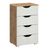 Rauch Arnstein 4 Drawer Narrow Chest - Artisan Oak and Alpine White