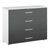 Rauch Alegro 4 Drawer Chest - Alpine White and Metallic Dark Grey