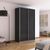 Rauch Quadra 136cm 2 Door Sliding Wardrobe - Metallic Dark Grey
