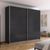 Rauch Quadra 271cm 2 Door Sliding Wardrobe - Metallic Dark Grey
