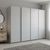 Rauch Beluga Extra 271cm 4 Door Sliding Wardrobe - Silk Grey