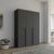 Rauch Purisma 151cm 3 Door Wardrobe - Graphite
