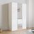 Rauch Purisma 151cm 3 Door Wardrobe with Mirror - Alpine White and Crystal White Glass