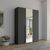 Rauch Purisma 151cm 3 Door Wardrobe with Mirror - Graphite