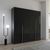 Rauch Purisma 201cm 4 Door Wardrobe - Graphite and Basalt Glass
