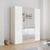 Rauch Purisma 201cm 4 Door Wardrobe with Mirror - Alpine White and Crystal White Glass