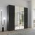 Rauch Purisma 201cm 4 Door Wardrobe with Mirror - Graphite and Basalt Glass