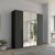 Rauch Purisma 201cm 4 Door Wardrobe with Mirror - Graphite