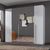 Rauch Purisma 251cm 5 Door Wardrobe with Mirror - Alpine White