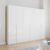 Rauch Purisma 301cm 6 Door Wardrobe - Alpine White and Crystal White Glass
