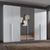 Rauch Purisma 301cm 6 Door Wardrobe with Mirror - Alpine White