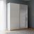 Rauch Beluga Extra 137cm 2 Door Sliding Wardrobe with Grey Mirror - Alpine White