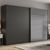 Rauch Beluga Extra 271cm 2 Door Sliding Wardrobe with Grey Mirror - Graphite