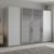 Rauch Beluga Extra 361cm 4 Door Sliding Wardrobe with Grey Mirror - Silk Grey