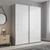 Rauch Beluga Extra 137cm 2 Door Sliding Wardrobe - Silk Grey and White High Gloss