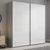 Rauch Beluga Extra 181cm 2 Door Sliding Wardrobe - Silk Grey and White High Gloss