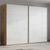Rauch Beluga Extra 271cm 2 Door Sliding Wardrobe - Artisan Oak and White High Gloss