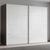 Rauch Beluga Extra 271cm 2 Door Sliding Wardrobe - Graphite and White High Gloss