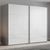 Rauch Beluga Extra 271cm 2 Door Sliding Wardrobe - Silk Grey and White High Gloss