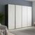 Rauch Beluga Extra 271cm 4 Door Sliding Wardrobe - Graphite and White High Gloss