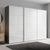 Rauch Beluga Extra 316cm 3 Door Sliding Wardrobe - Graphite and White High Gloss