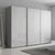 Rauch Beluga Extra 316cm 3 Door Sliding Wardrobe - Silk Grey and White High Gloss