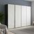 Rauch Beluga Extra 361cm 4 Door Sliding Wardrobe - Graphite and White High Gloss