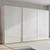 Rauch Beluga Extra 406cm 3 Door Sliding Wardrobe - Alpine White and White High Gloss