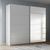 Rauch Beluga Extra 226cm 2 Door Sliding Wardrobe with Mirror - Alpine White and White High Gloss
